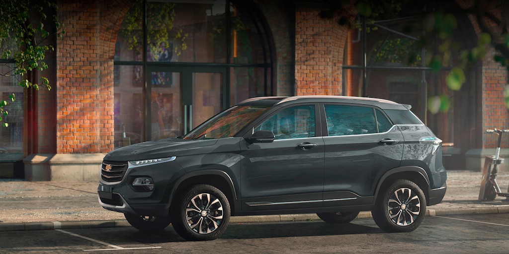 Atractivo diseño exterior de la nueva Chevrolet Groove 2023, camioneta pequeña