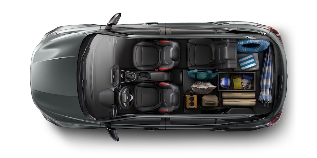 Configuración de asientos para viajes de la nueva Chevrolet Groove 2023