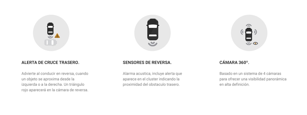 Alerta de cruce trasero, sensores de reversa y cámara 360 grados para Chevrolet Suburban 2023, camioneta grande